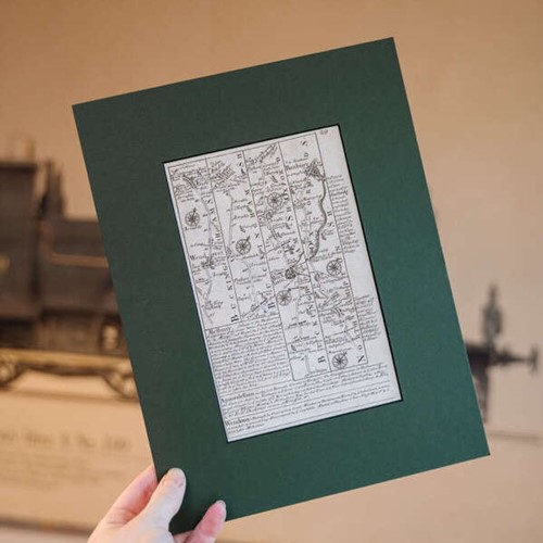 1720 Emmanuel Bowen British Road Map - Buckingham