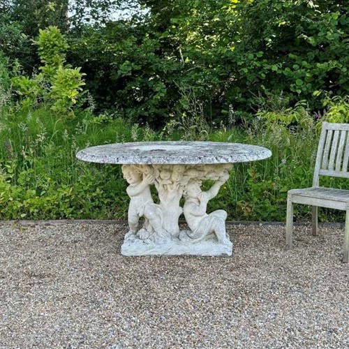 Stone Cherub Table