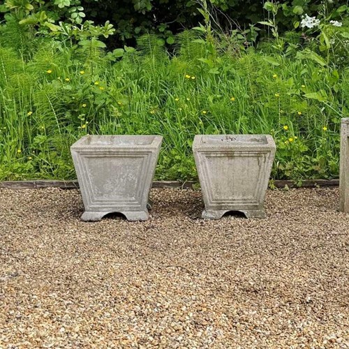 Pair of Simple Tapered Planters