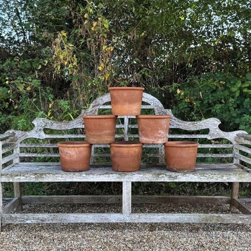 Set of 6 Italian Terracotta Pots