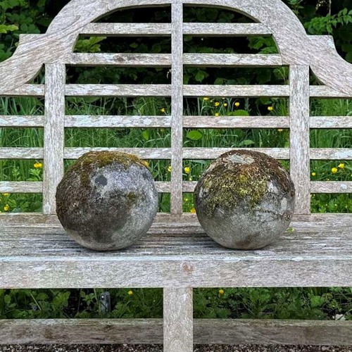 Pair of Small Mossy Balls