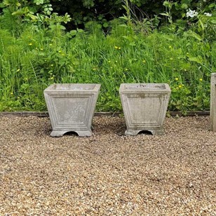 Pair of Simple Tapered Planters