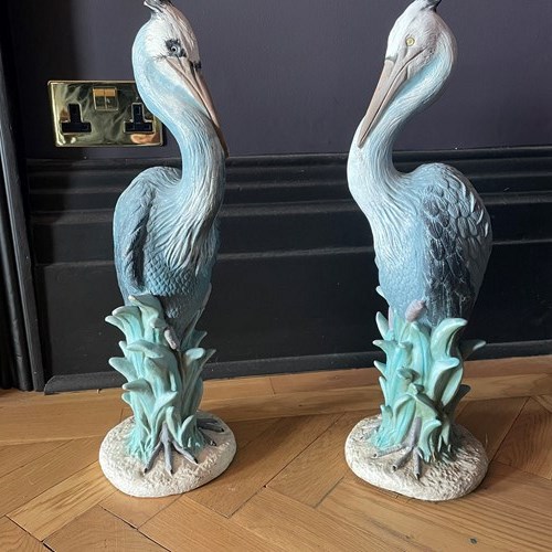 Pair Of Decorative Bird Statues