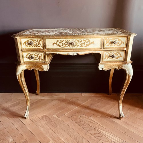 Mid Century Florentine Dressing Table Or Desk