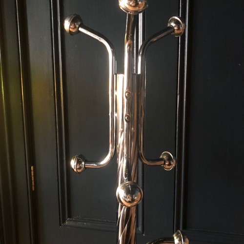 Atomic Chrome & Marble Coat Stand