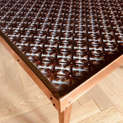 Unusual Copper Coffee Table