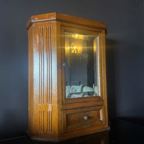 French Oak Petite Armoire