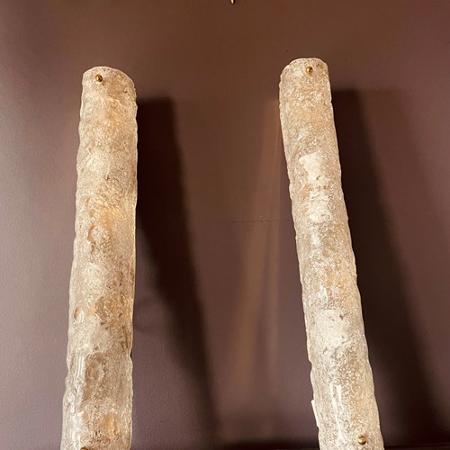 Pair Of “Ice” Wall Lights By Hillebrand