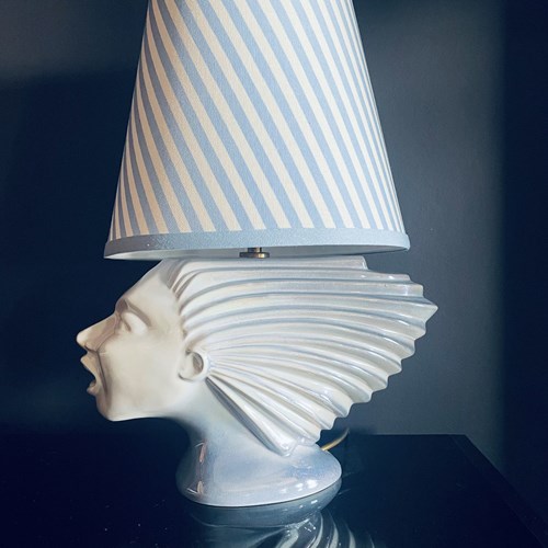 Super Rare Lustreware Table Lamp By Sunset Ceramics