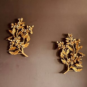 Pair Of American Dogwood Wall Hangi...
