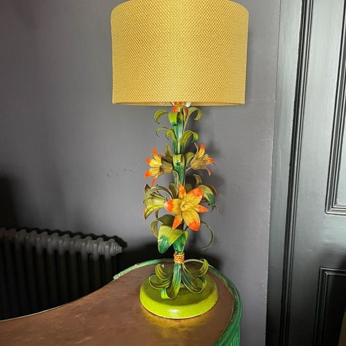 Tall Italian Lily Table Lamp
