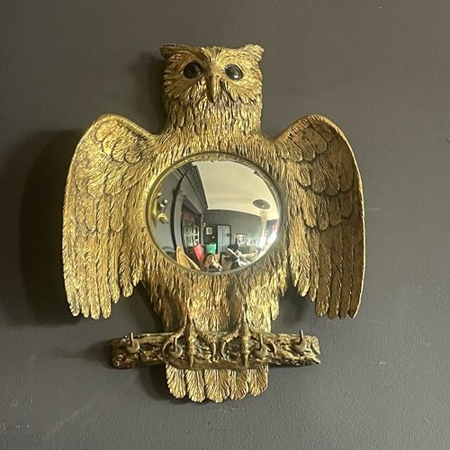 French Convex Owl Mirror