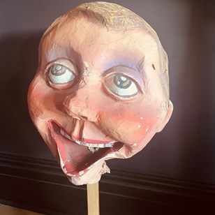 2 Of 2 Rare Belgian Papier Mache Fa...