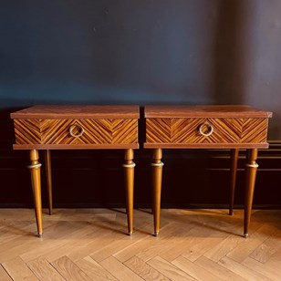 Pair Of Belgian Bedsides