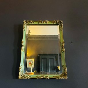 Victorian Painted And Gilt Bevelled...