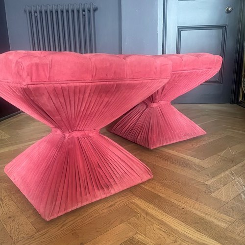 Two Art Deco Diablo Stools/Chairs