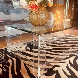 Italian Lucite Coffee Table
