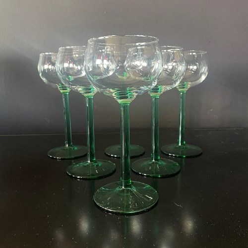Set Of 6 Vintage French Glasses