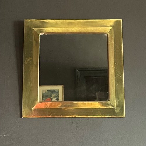 Simple Brass Mirror