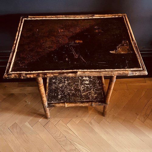 Victorian Tiger Bamboo Table