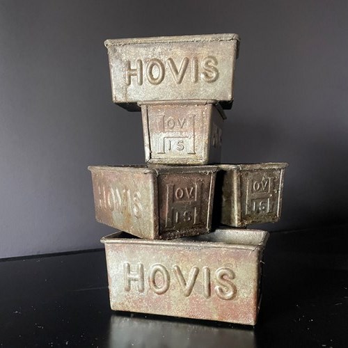 6 Antique Hovis Penny Loaf Bread Tins