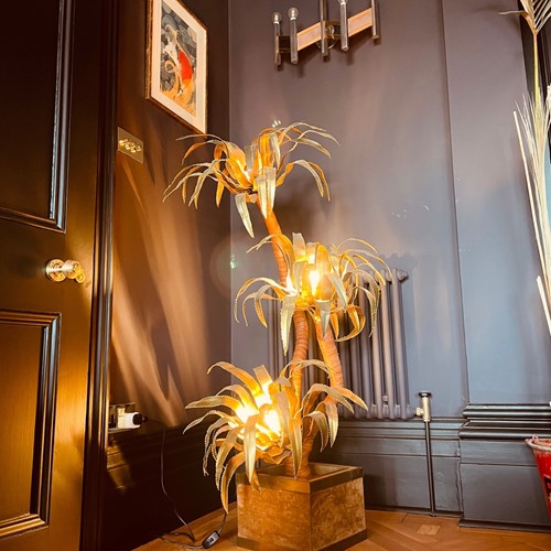 Iconic Palm Tree Floor Lamp by Maison Jansen