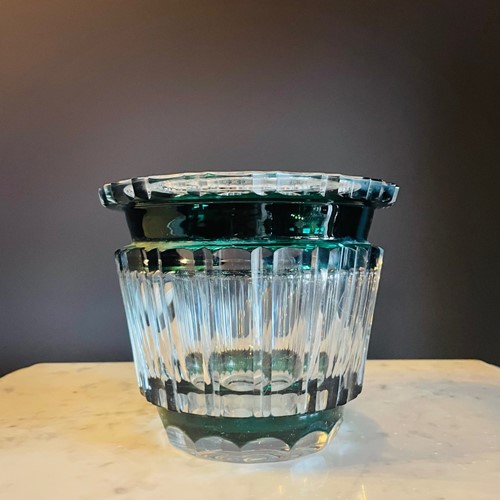 Crystal Ice Bucket by Val St Lambert