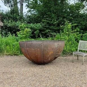 Very Large Iron Planter or Firepit