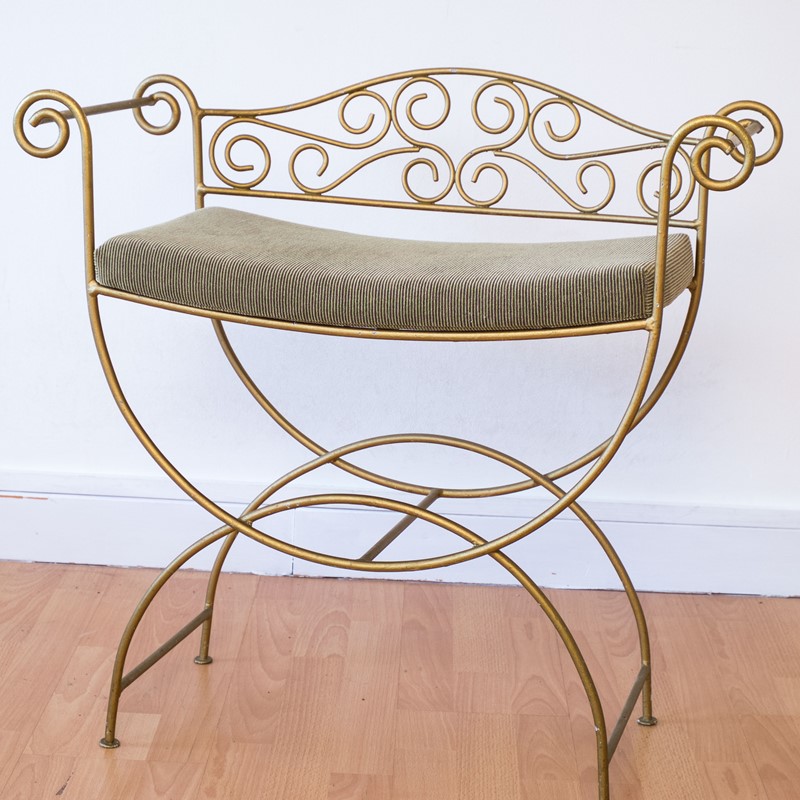 1960s italian metal  stool with separate cushion-24-arundel-dscf1349-main-637968628541596618.jpg