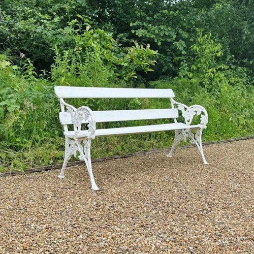 Edwardian Wood and Iron Bench