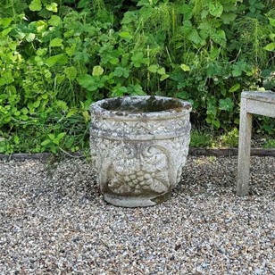 Patinated Grape Planter