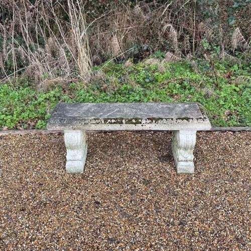 Scroll Stone Bench
