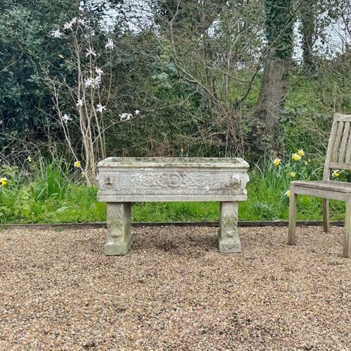 Patinated Trough on Legs