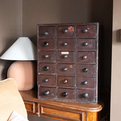Antique Apothecary Engineers Drawers | 18 Drawer