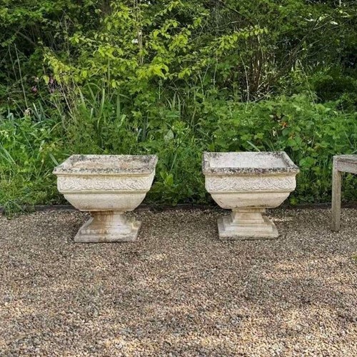 Pair of Large Rose Urns