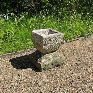 Antique Limestone Planter
