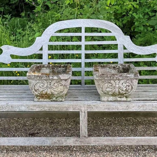 Pair of Patinated Nouveau Planters