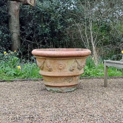 Very Large Garland Terracotta Planter