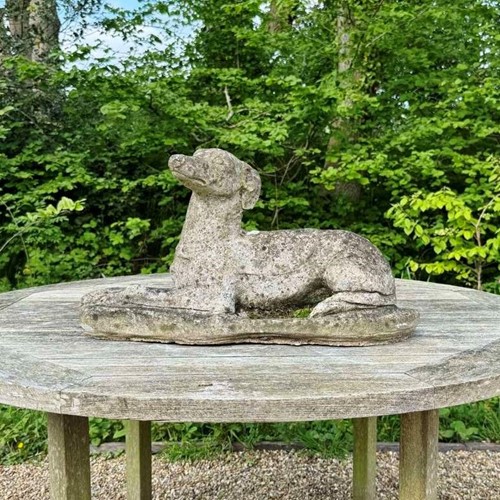 Patinated Stone Whippet