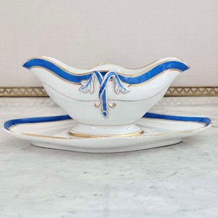 Old Paris Porcelain cobalt blue & g...