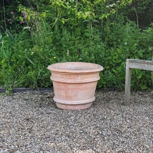 Banded Terracotta Planter