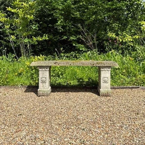 Stone Flower Bench