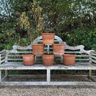 Set of 6 Italian Terracotta Pots