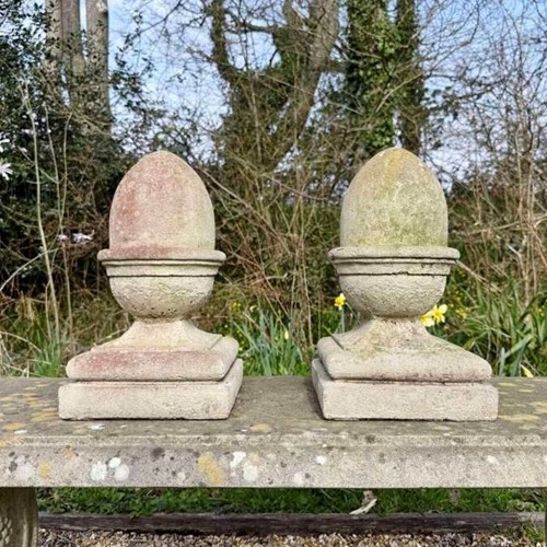 Pair of Small Acorn Finials
