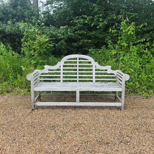 Long Silvered Lutyen Bench