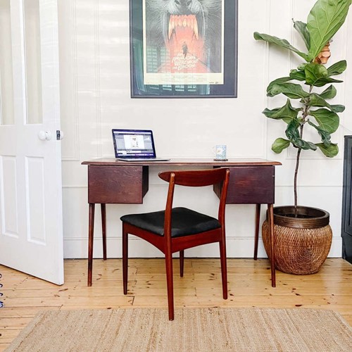 2 Drawer Desk, Artist Desk From Artist Leonard Creo | 1923 - 2020