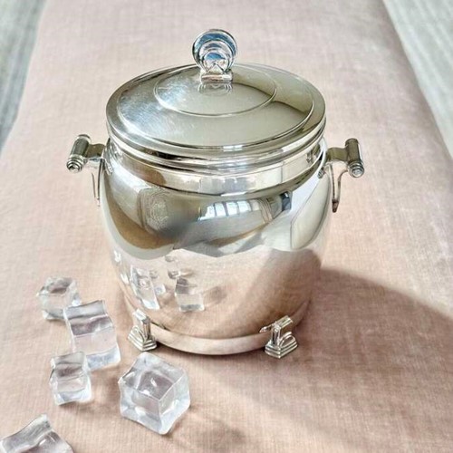 Art Deco Silver Plated Ice Bucket By William Suckling  C1930