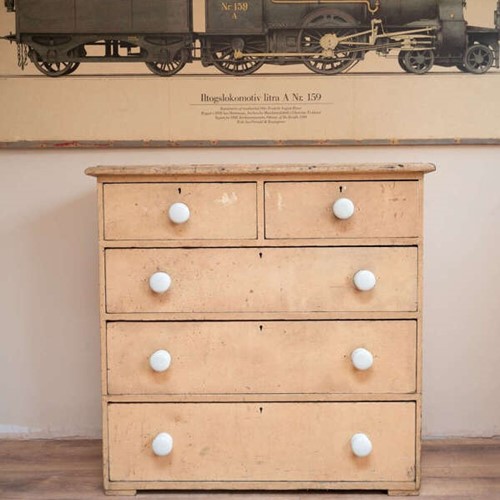 Painted Shabby Chic Chest of Drawers | 2 over 3
