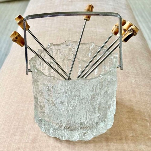 Icicle Glass Ice Bucket By Tapio Wirkkala For Iittala C1970