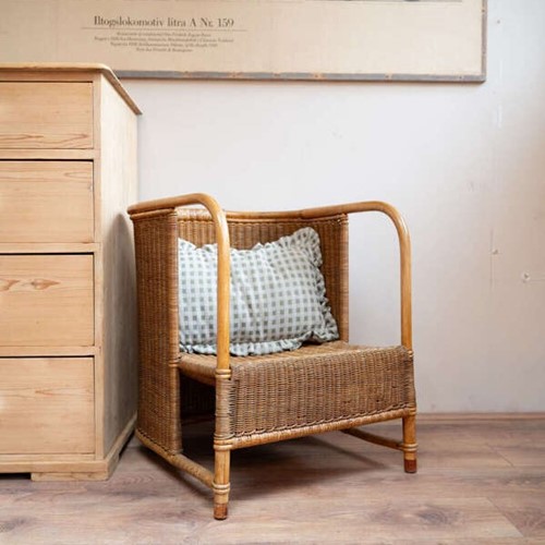 Vintage Bamboo Armchair | Mid Century Style